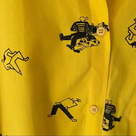 Vintage Instant Glamour Limited Yellow Dancer Top - Picture 4 of 8